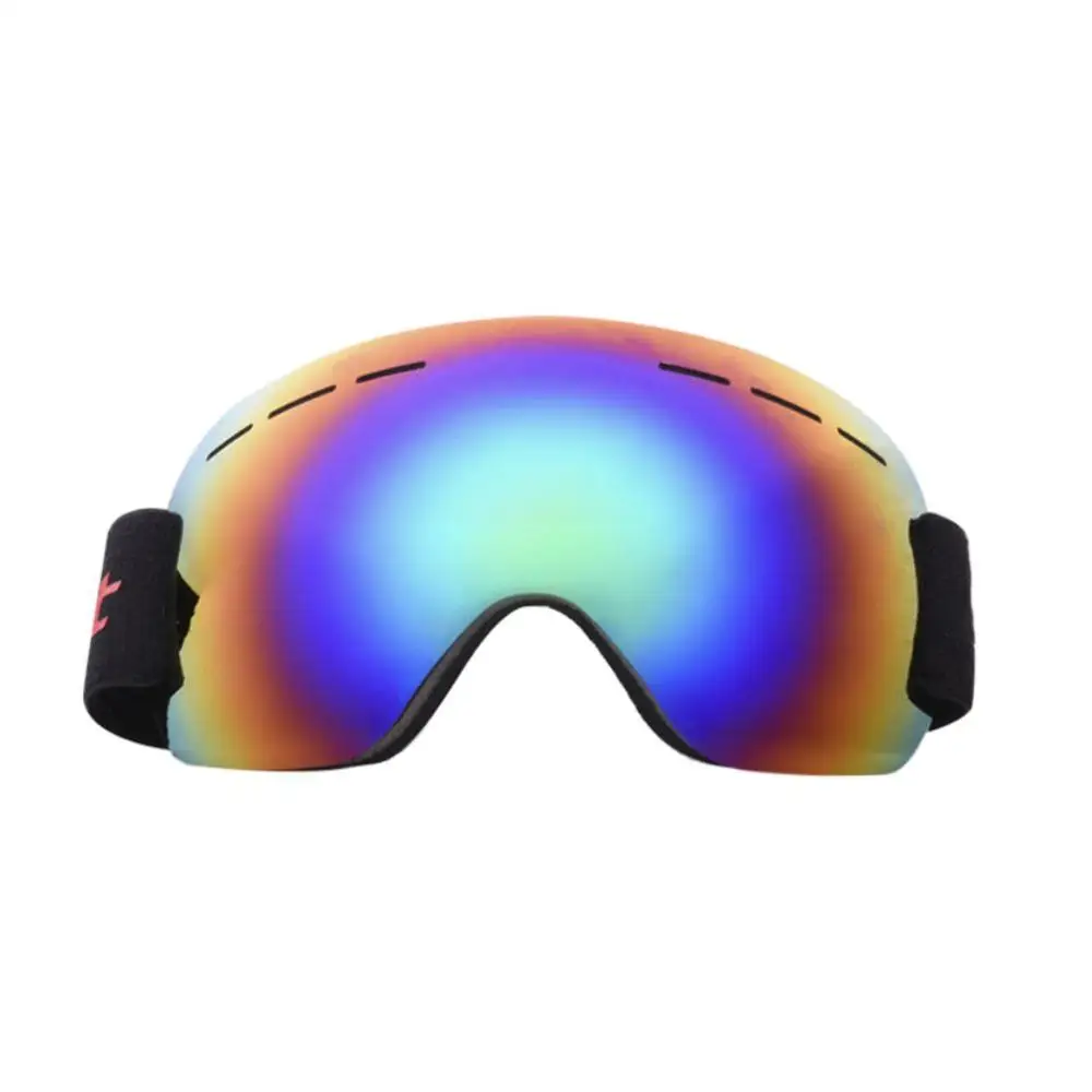 Зимние бескаркасные лыжные сноубордические большие сферические очки для мужчин и женщин, ветрозащитные противотуманные очки с защитой от ультрафиолета и эластичной головкой - Цвет: 1