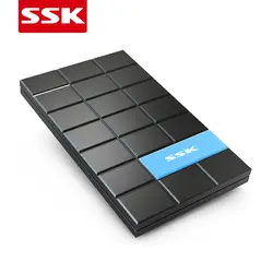 ССК SHE080 HDD случае 2,5 дюйма SATA к USB3.0 SSD адаптер для SSD 1 ТБ 2 ТБ Тип C жесткий диск Box Внешний HD Высокое Скорость черный