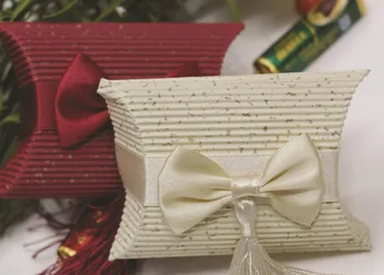 

creative pillow sharp tassels bowtie cute candy bag new marriage charm Shower Favor Boxes Wedding Party Gift hold bag