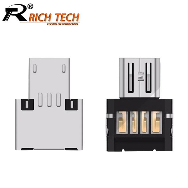 

10pcs/lot USB to Micro USB Male Plug OTG Adapter OTG Plug Jack Converter for Android Smartphone Tablet PC