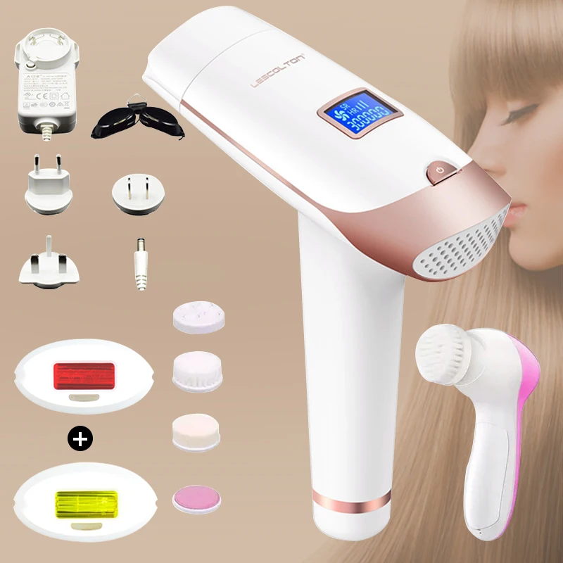 

Lescolton 3in1 700000 pulsed IPL Laser Hair Removal Device Permanent Hair Removal IPL laser Epilator Armpit Hair Removal machine