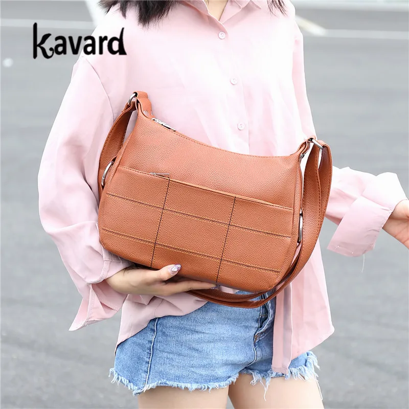 Kavard sac dos сумка женская модная клетчатая винтажная на плечо 2019 кошельки и сумки