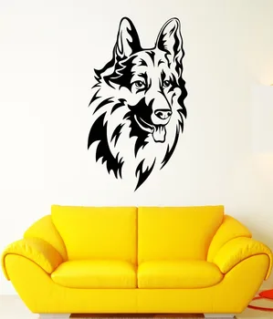 

Wall Decal Pet Dog Animal Hunter Shepherd Wool Ears Guard Vinyl Stickers