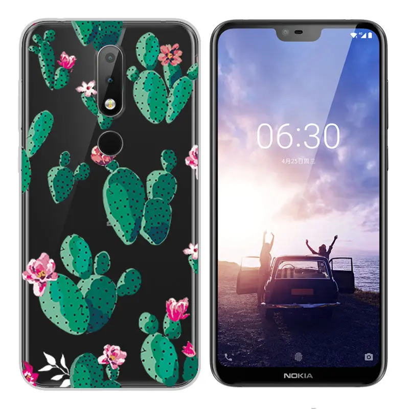 Fashion Soft Silicone TPU Case for Nokia 2 3 5 6 7 2017 Nokia X6 2018 Painted Back Case Cover for Nokia 6 2018 7 8 3.1 6.1 Case  (4)