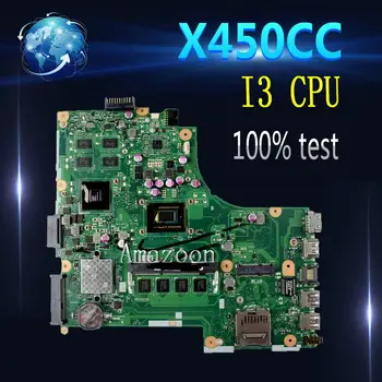 

Amazoon X450CC Laptop motherboard For Asus X450CC X450C X450 Test original mainboard I3 CPU