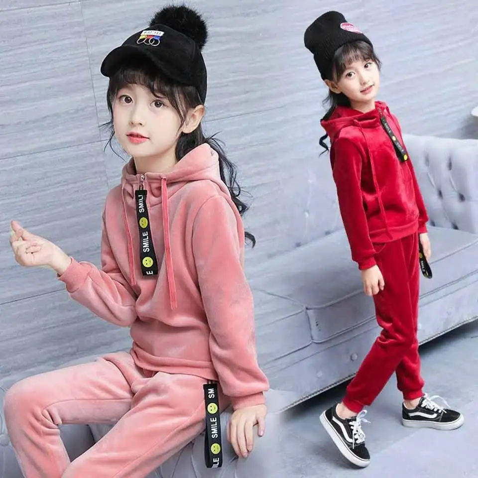 

SOFT Girls Clothes Set Teen Girls Tracksuit Spring 2019 Autumn Long Sleeve 2pcs Children Suits Thin Girl Sets 8 10 12 years