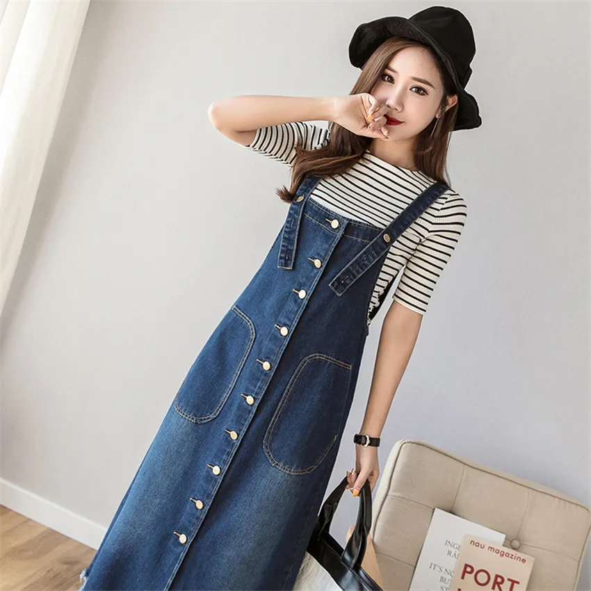 Summer Dress Women Sleeveless Spaghetti Strap Jeans Dress 2019 Plus Size Dresses For Women Long Suspender Sundress Robe Femme
