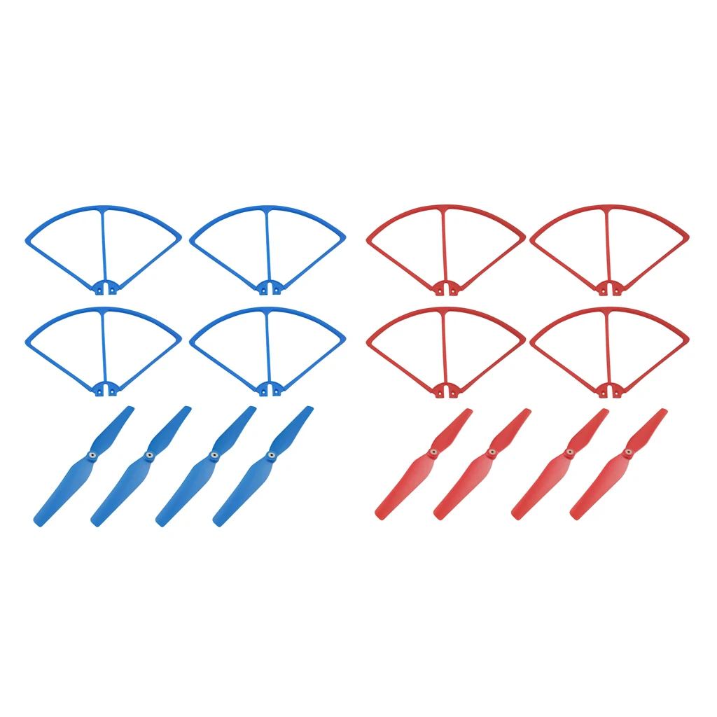 MagiDeal 16Pc Blade Propellers Bumper Cover Protection for SIRC S70W Holy Stone HS100 HS100G RC Helicopter Parts
