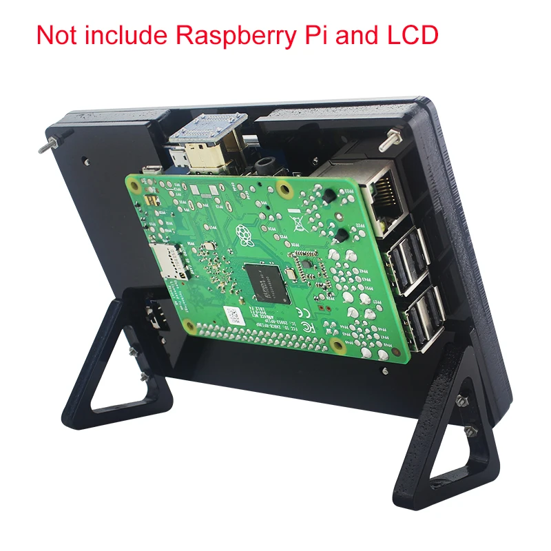 Freeshipping Raspberry Pi 3 Modèle B + Plus / 3B Officiel 7 pouces TFT LCD  Écran Tactile Écran Moniteur + Kit de Support de Base Acrylique