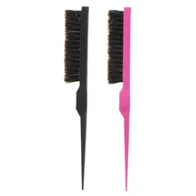 1 Pcs Pro Hair Brushes Teasing Back Combing Hair Brush Slim Line Styling Tools Comb Hairdressing Tool Home Salon Use