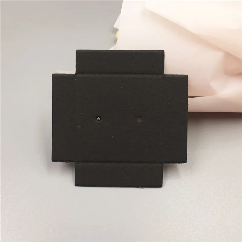 50 шт. бумага коробки для упаковки ювелирных изделий внутренние карты для 4x4x2,5 см коробка, используется для упаковки серьги-гвоздики/серьга