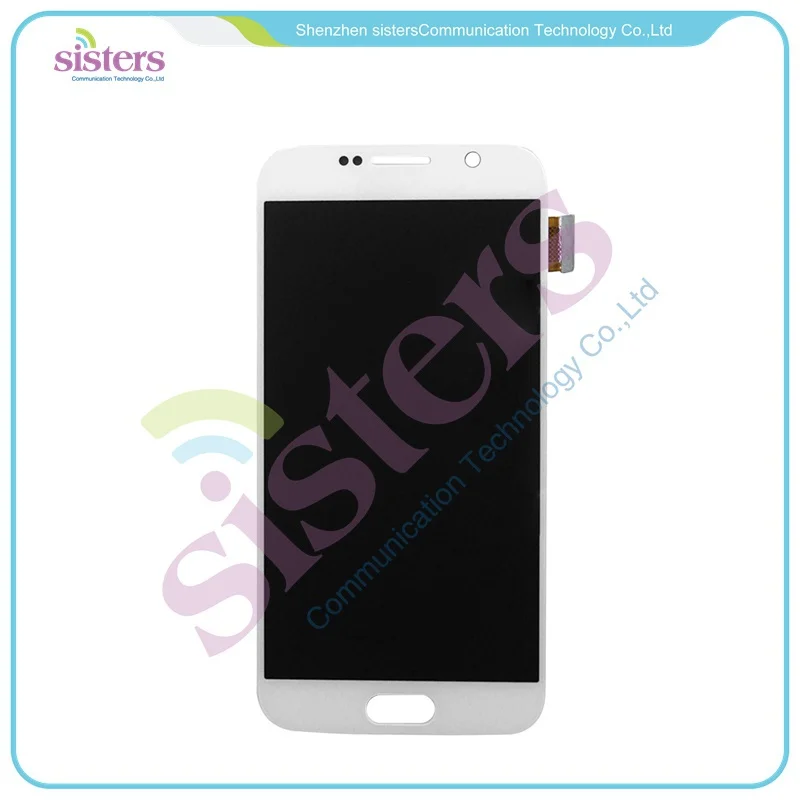 SAM1114  Free shipping Wholesale High Quality White Color Display Touch Screen Digitizer For Samsung Galaxy S6 LCD  G9200 (7)