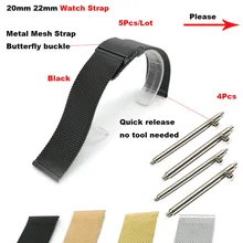 Amazfit Correa de Metal Correa de reloj 20mm 22mm para Xiaomi Huami Amazfit ritmo Bip Stratos 2 pulsera de muñeca banda samsung Gear S4 S3 S2