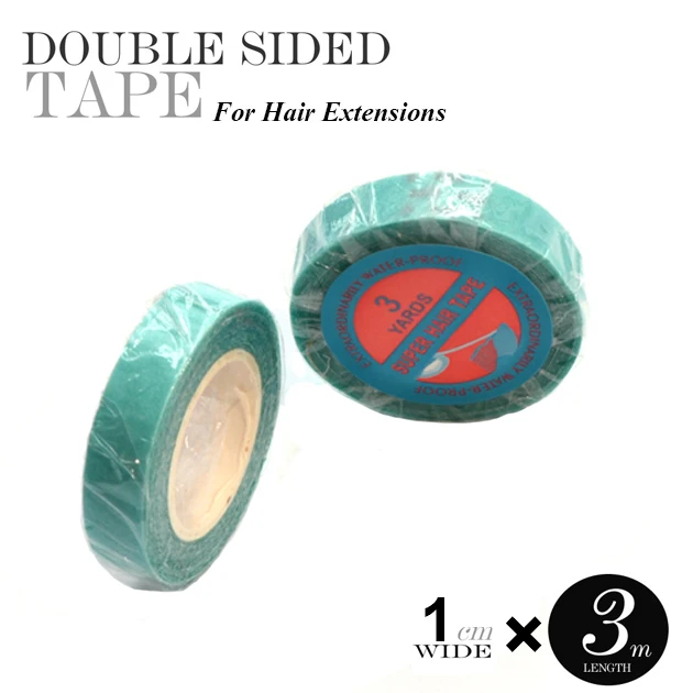 12pcs 1cm*3Yard Double-Sided Tape For Hair Extensions Lace Wig Glue Waterproof Hair Adhesive Tape Super Hair Extension Tape