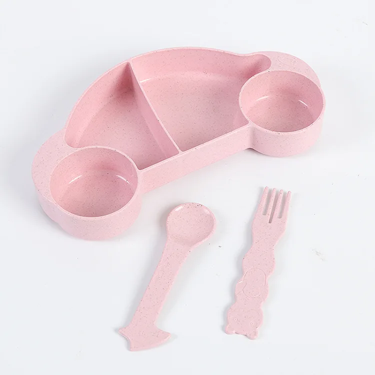 New Children Baby Plate Bamboo Tableware Set Cartoon Car Kids Baby Dishes for Feeding Baby Eat Food Sub-grid Bowl Children Plate New Children Baby Plate Bamboo Tableware Set Cartoon Car Kids Baby Dishes for Feeding Baby Eat Food Sub-grid Bowl Children Plate