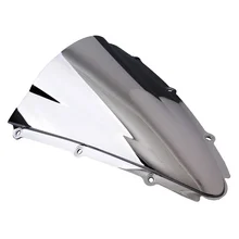 Мотоцикл Chrome Double Bubble Лобового Стекла Ветрового Для YAMAHA YZF R1 00-01