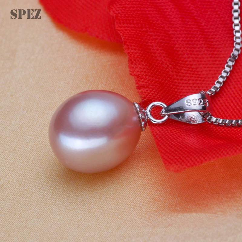 Pendant Necklaces Freshwater Pearl 925 Sterling Silver For Women Korean Pretty vintage Fashion Jewelry Trend pendant necklace,silver necklace