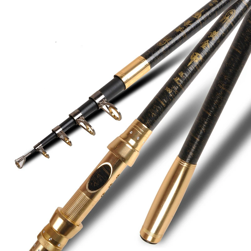 

High Quality Durable Portable Fishing Pole Carbon Telescopic Fishing Rod 1.8/2.1/2.4/2.7/3.0/3.6m Super Light Fishing Tackle