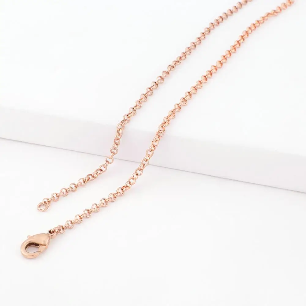 

80CM high quality Rose gold Copper Chain for pendants necklaces NC8002