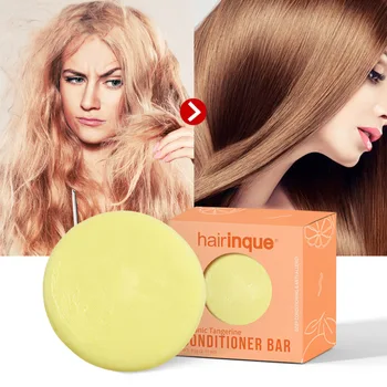 

2019 Organic Hair Mandarin Conditioner Bar Handmade VITAMIN C Moisturizing Nourishing Conditioner Hair Care Soap
