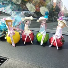 Hlest украшения автомобиля Новинка Творческий фрукты для девочек серии pagpapalamuti нг kotse