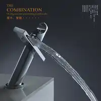 BAKALA 現代洗面デザイン浴室の蛇口のミキサー滝温水と冷水タップ流域の浴室 BR-10004A