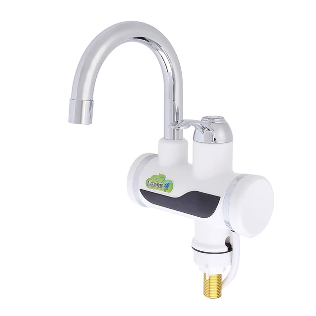 Electric Water Heater LED Digital Display Kitchen Faucet Tankless Instant Heating Kitchen Mixer Tap AU Plug Household 220V 3000W