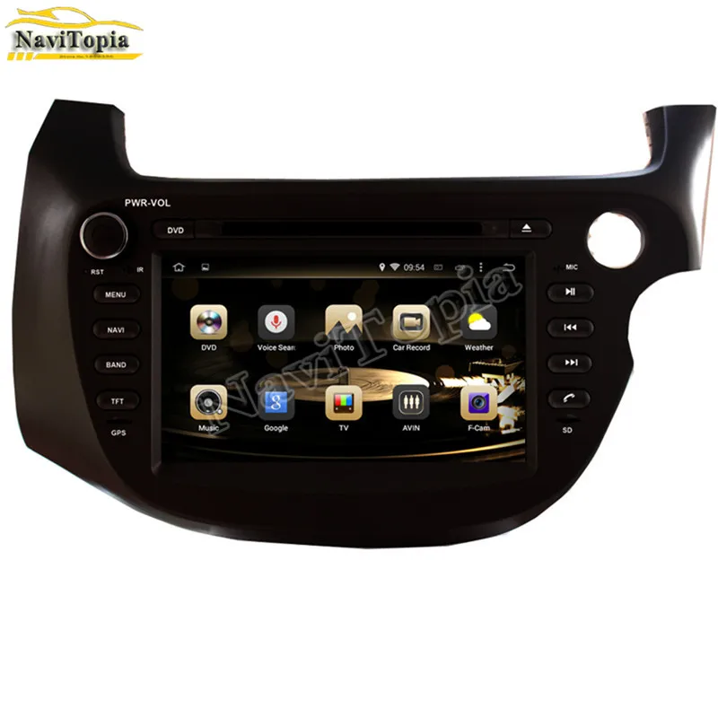 Discount NAVITOPIA 4G RAM 32G ROM Octa Core Android 9.0 Car DVD Radio Multimedia Player GPS Navigation for Honda Fit Jazz R2007- 2