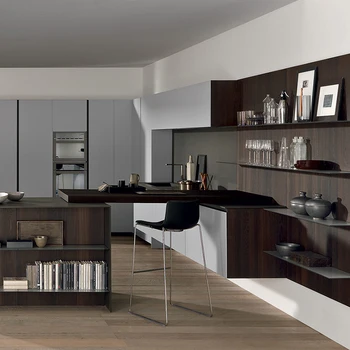 

Free custom design modern kitchen unit kitchen furniture white PVC membrance kitchen cabinets benchtop