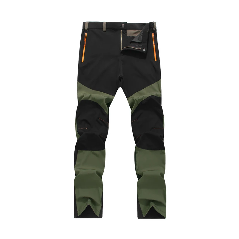 Мужские эластичные ветронепроницаемые быстросохнущие штаны для спорта на открытом воздухе, дышащие Спортивные Штаны 4XL, походные треккинговые тонкие брюки RM125
