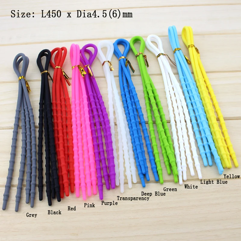 1 Pair Easy-soft Silicone Lace Sports Shoes Without Fastening Lace-line Cable Running sy Personality Lazy Shoelaces high Tensile