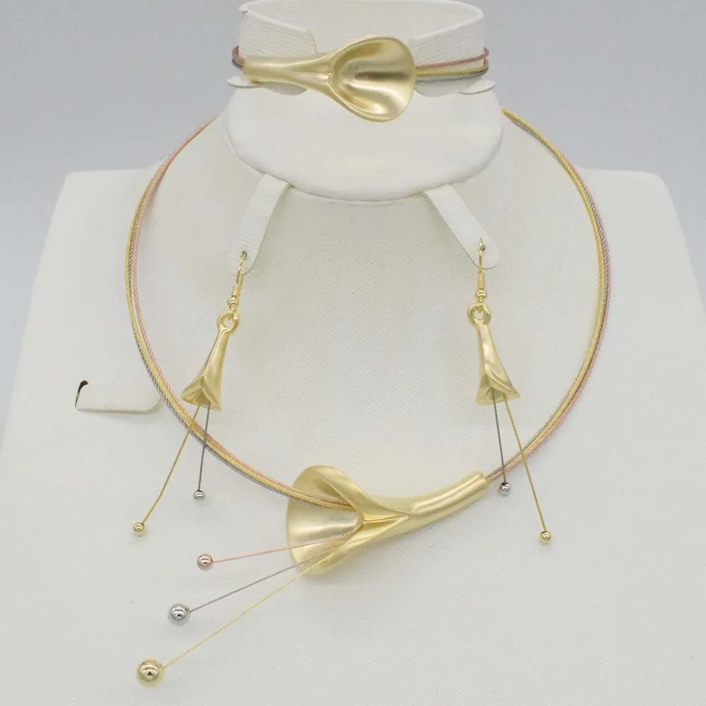 

Dubai Gold Jewelry Sets Nigerian Wedding African Beads Crystal Bridal Jewellery Set Rhinestone Ethiopian Jewelry parure