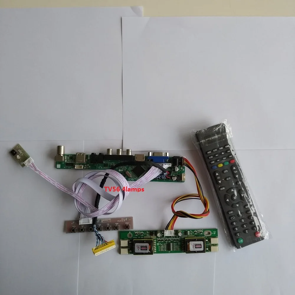 

for LM190E08-TLGE Controller Board VGA AV Digital Signal 4 lamps HDMI LCD VGA kit Resolution TV 1280X1024 19" 30pin