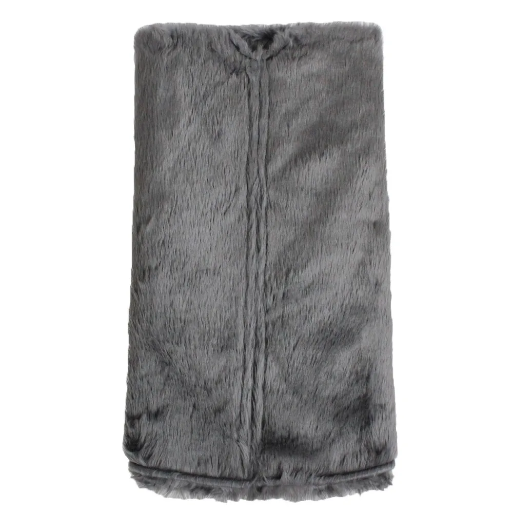 Очень Большой 3" /42"/5" /60" высокое качество серый искусственный мех модное украшение мягкая и теплая Рождественская елка юбка p4688