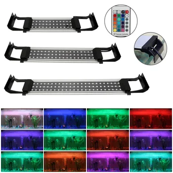 

Europe Plug 8W 10W 13W AC 100-240V Colorful Aquarium Light RGB LED Fish Tank light Fish Aquatic Decor Clip Lamp With Remote
