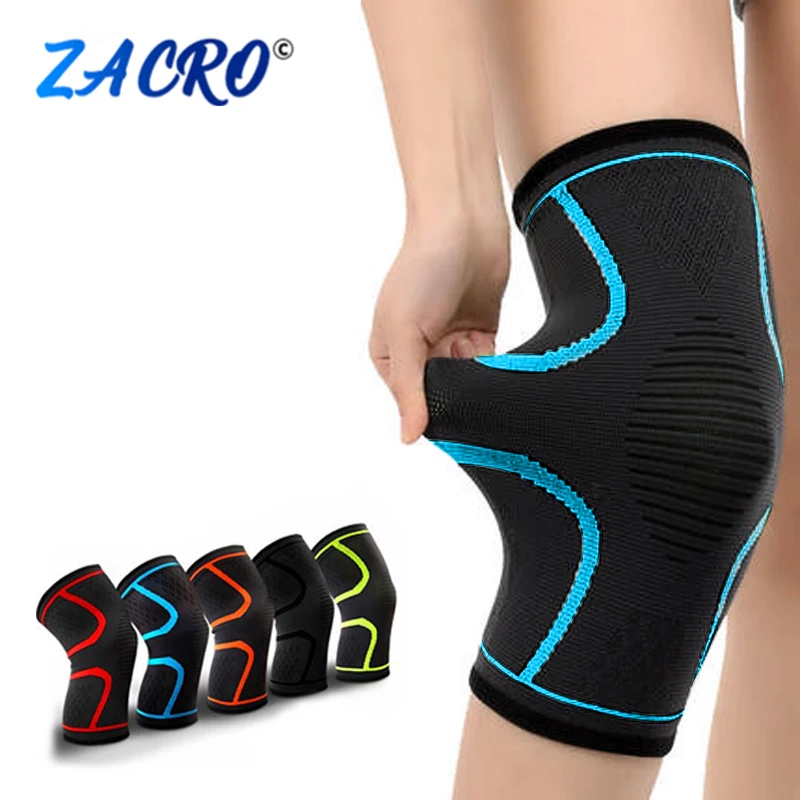 

Fitness Running Cycling Knee Support Braces Elastic Nylon Sport Compression Knee Pad Sleeve for Basketball Braces Elastic Nylon