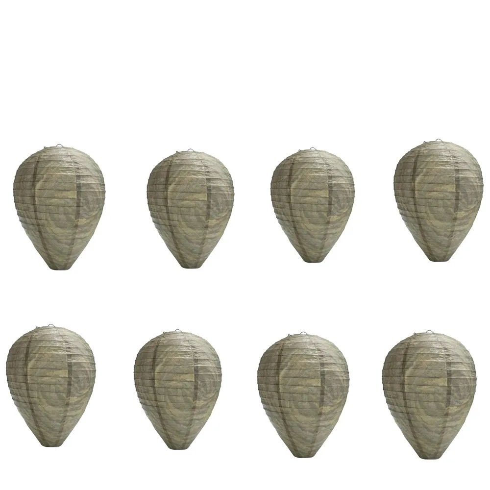 

8Pcs Pest Control Products Traps Wasp Deterrent Yellowjackets Bee Hornets Fake Wasp Nest Simulated Deterrent#5