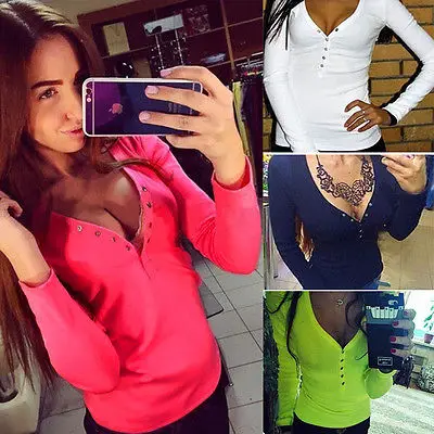 Women Crewneck Long Sleeve Pullover Outwear Jumper Casual Sweater Tops Tee 6-14 | Женская одежда