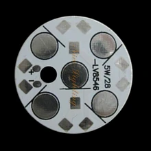 Превосходное качество 5 Вт светодиодный алюминиевый базовый лист 28 мм диаметр, анодированная печатная плата, высокомощный светодиодный теплоотвод