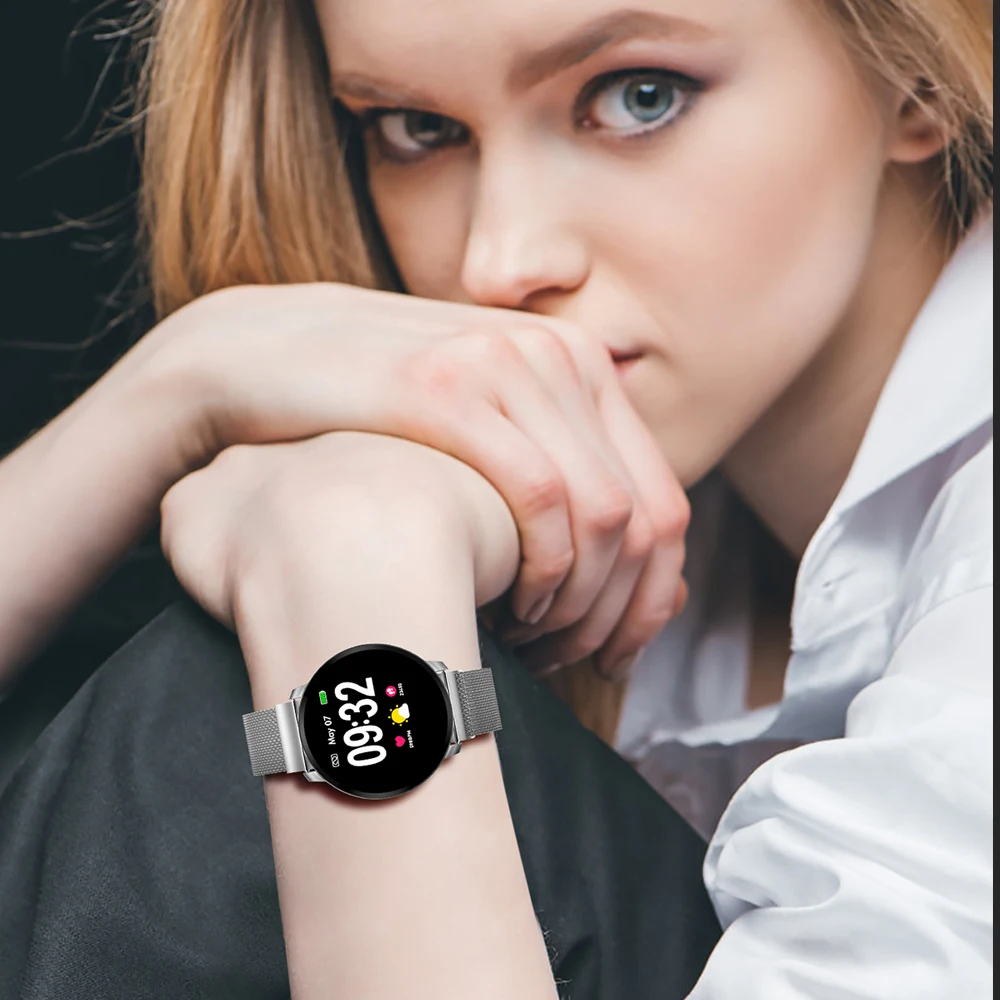 Günstig 2019 CF68 Smart Uhr Frauen Wasserdichte IP67 Blutdruck Sport Smartwatch Männer Herz Rate Smart Armband vs Q9 für Android IOS