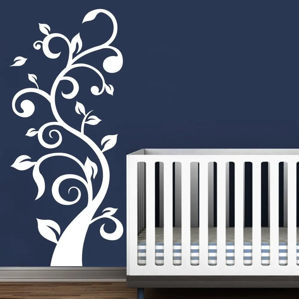 Flower Tree Wall Sticker Natural Office Living Vinyl Boy Girl Bedroom