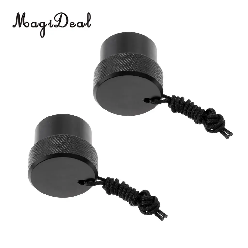 MagiDeal 2Pcs Durable ABS Scuba Diving Dive DIN Regulator Tank Valve Threaded Dust Plug Protector Cap Replacement Accessories