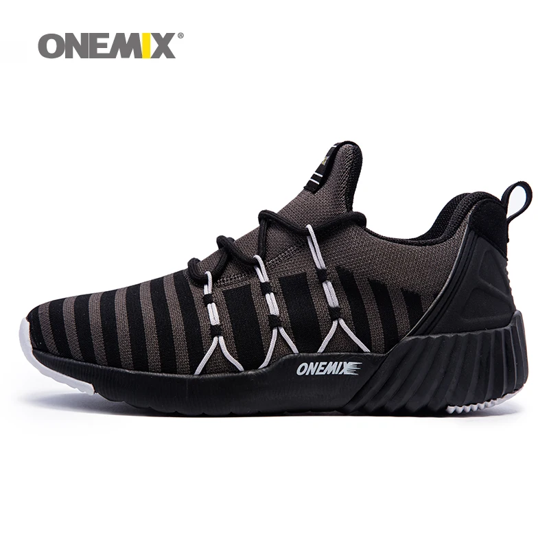 

ONEMIX Men's Running Shoes Breathable Boy Weaving Sport Sneakers 2017 Unisex Shoes Increasing height Women Jogging Shoes