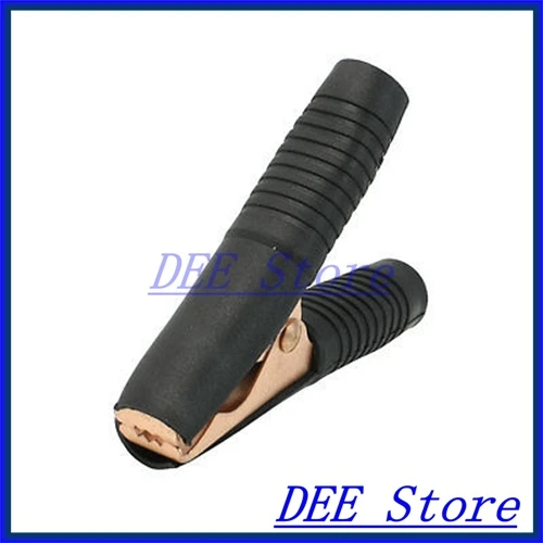 

Black Plastic Coated Handle Car Battery Clip Alligator Test Clamp 6A 3.5