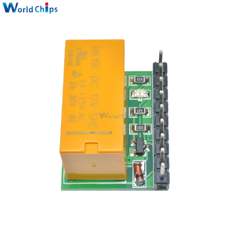 Diymore Mini 1 канал 5 в 12 В DC DPDT релейная плата двухполюсный двойной переключатель