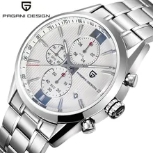 Men Watch Luxury Brand PAGANI DESIGN Chronograph Business Watches Men Waterproof 30m Quartz Watch Clock Male Reloj Hombre 2018 pagani design sport watches men s luxury brand stainless steel chronograph watch male waterproof quartz wrist watch men clock