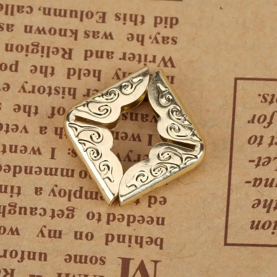 WALFRONT 100 шт./лот книга угол протекторы для скрапбукинга Винтаж Фотоальбом Дневник бронзовый цвет угловые кронштейны