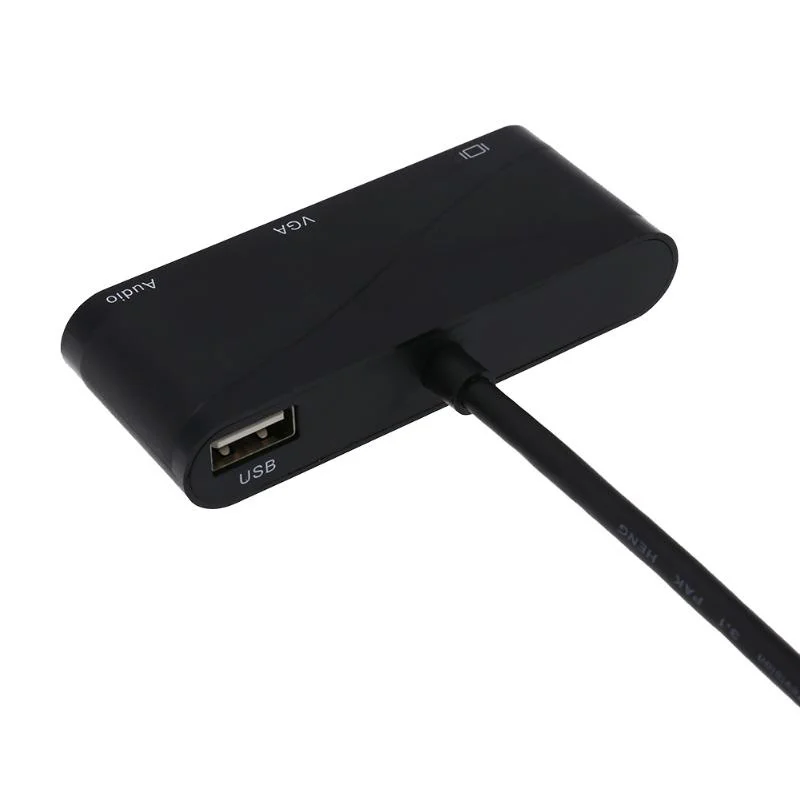 3 в 1 USB C конвертер 2019 новейший Type к HDMI VGA 5 мм аудио кабель адаптер для ноутбука Macbook