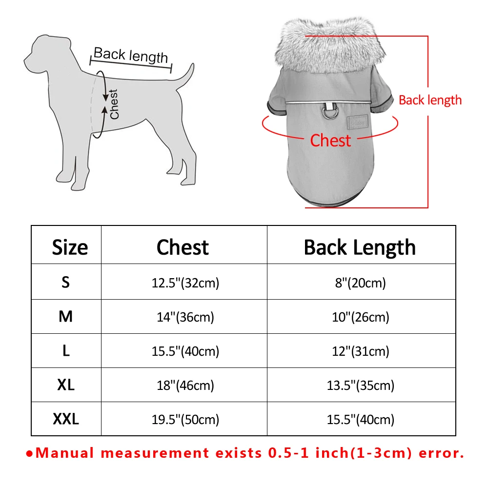 price reduction  Waterproof Dog Clothes Leather Coat Winter Dog Jacket Coat For Small Dogs Pets Pug French Bulldog S