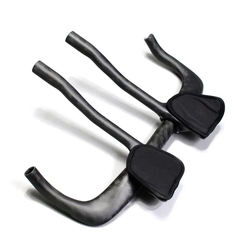 

Full Carbon Fiber Bike Rest Handlebar Full 3K 12K TT Travel Long-distance Rest Put Cycling Handlebar Black 31.8*400/420/440mm